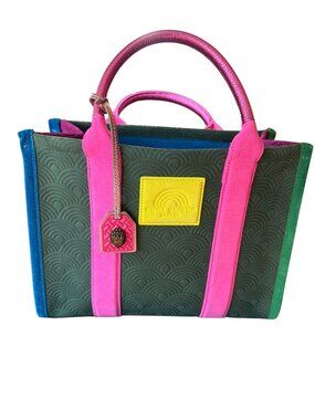 Kurt Geiger Green Comb Southbank Tote | Suede | NWT